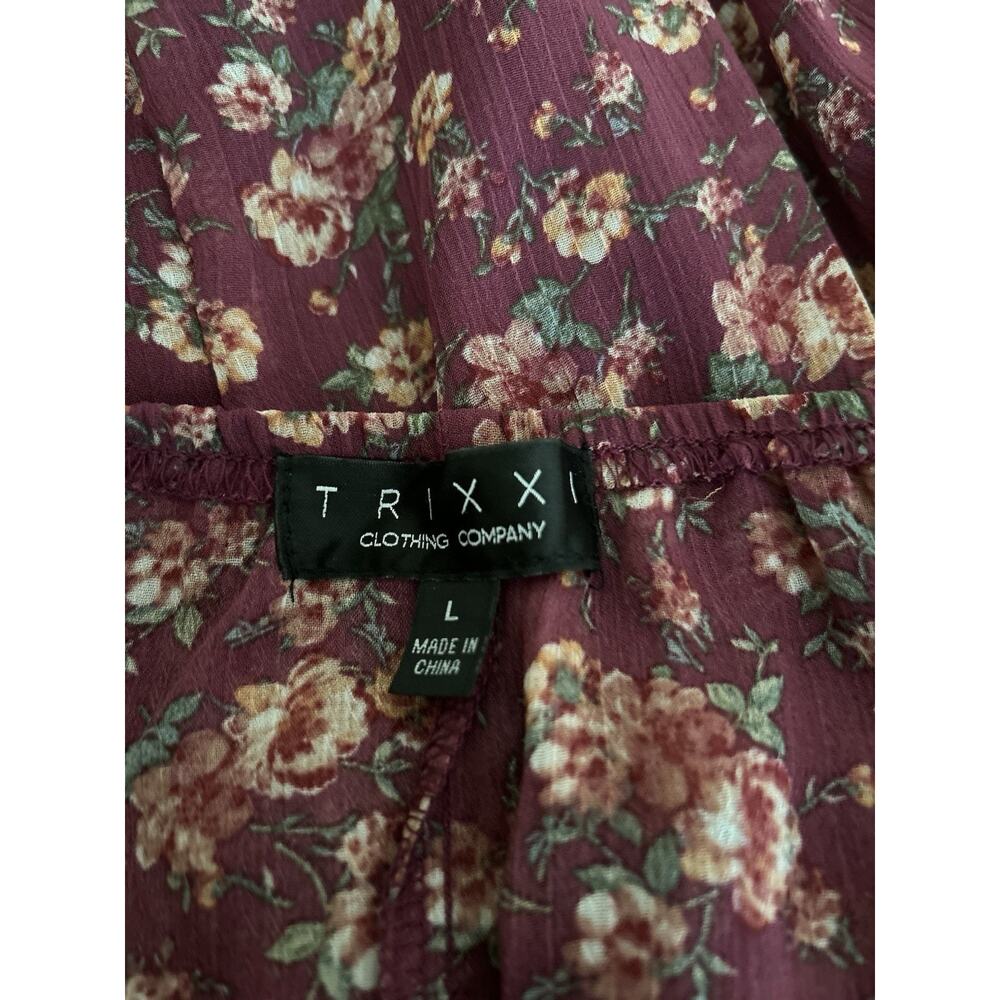Trixxi Purple Floral Midi Dress - Picture 11 of 16